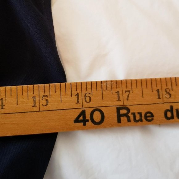 NWOT THML blue dress Medium fits small robe bleu marine - Picture 6 of 8